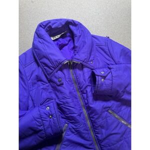 Vintage Bogner Ski‎ Jacket Womens M  1970s 1980s Winter Purple Antigliss